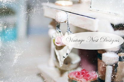Hanging Heart No.1 Dollhouse Miniature Handmade image 0