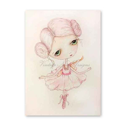 Digital Prints Ballerina No.1 Watercolor Painting image 1