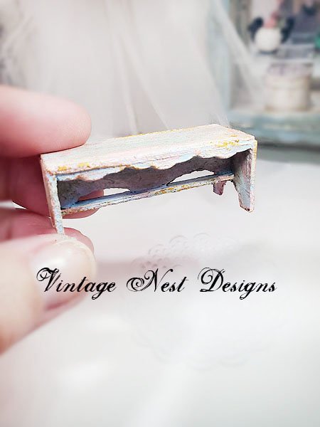 Bench No.17 Dollhouse Miniature Handmade image 2