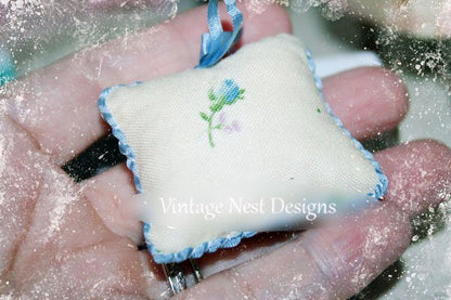 Pillow No.12 Dollhouse Miniature Handmade image 2