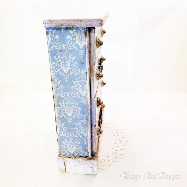 Lavender Dresser No.3 Dollhouse Miniature Handmade image 3