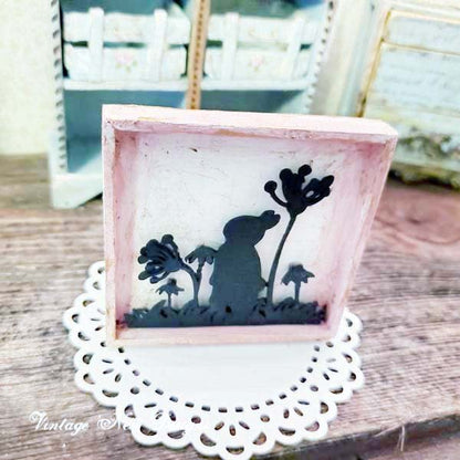 Easter Silhouette No.9 Dollhouse Miniature Handmade image 3