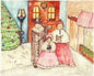 Christmas Carolers No.1 Digital Prints Watercolor Painting image 0