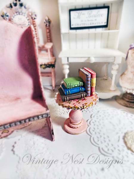 Side Table No.2 Dollhouse Miniature Handmade image 2