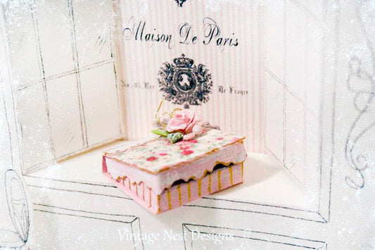 Box No.36 Dollhouse Miniature Handmade image 1