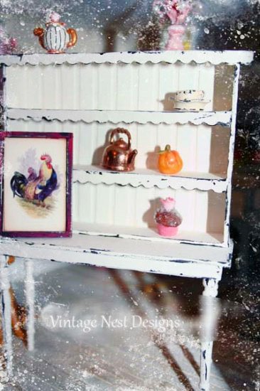 Table & Shelf No.1 Dollhouse Miniature Handmade image 0