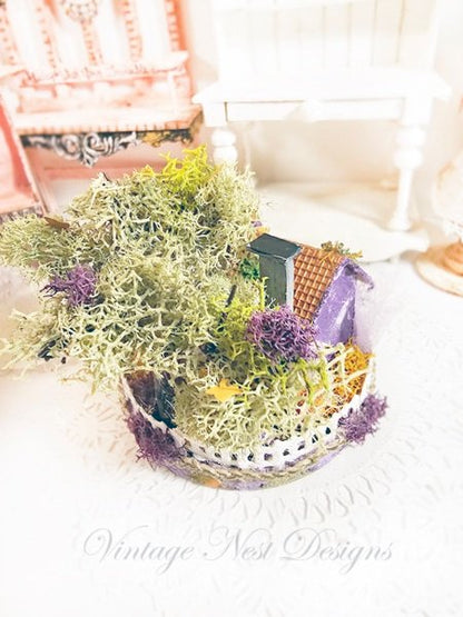Putz Halloween House Miniature No.47 Handmade image 8