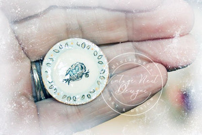 Bird Nest Plate No.1 Dollhouse Miniature Handmade image 2
