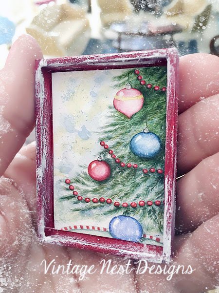 Christmas Scene No.2:1 Dollhouse Miniature Handmade image 2