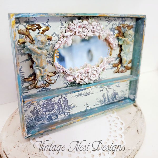Cabinet Shelf No.75 Dollhouse Miniature Handmade image 6