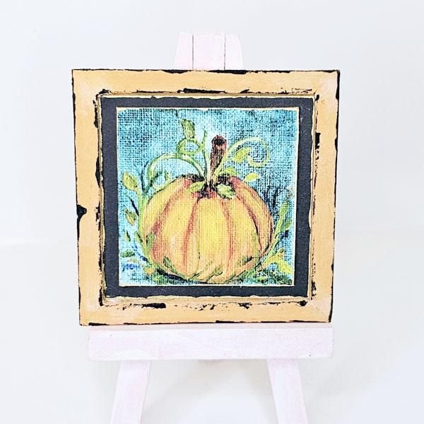 Pumpkin in Oils No.15 Dollhouse Miniature image 3