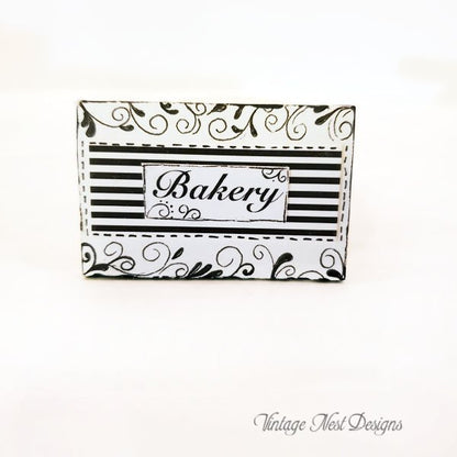 Bakery Sign No.4 Dollhouse Miniature Handmade image 0
