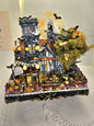 Miniature Haunted Halloween Dollhouse Mansion No.3 Handmade One of a Kind Collectible Artist Made