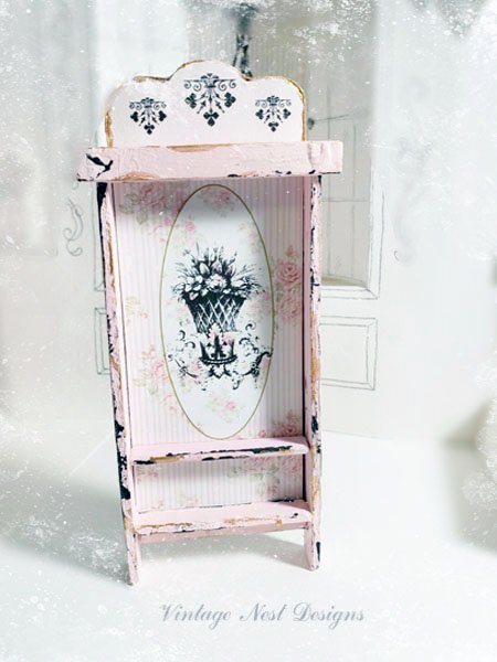 Cabinet Shelf No.60 Dollhouse Miniature Handmade image 0