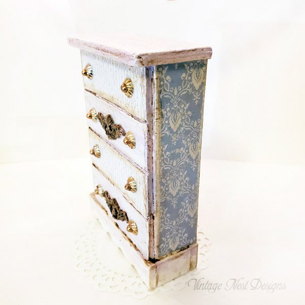 Lavender Dresser No.3 Dollhouse Miniature Handmade image 5