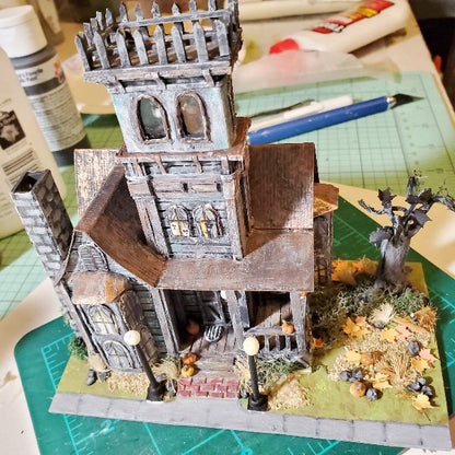 Haunted Halloween Dollhouse Mansion No.1 Handmade Miniature image 23