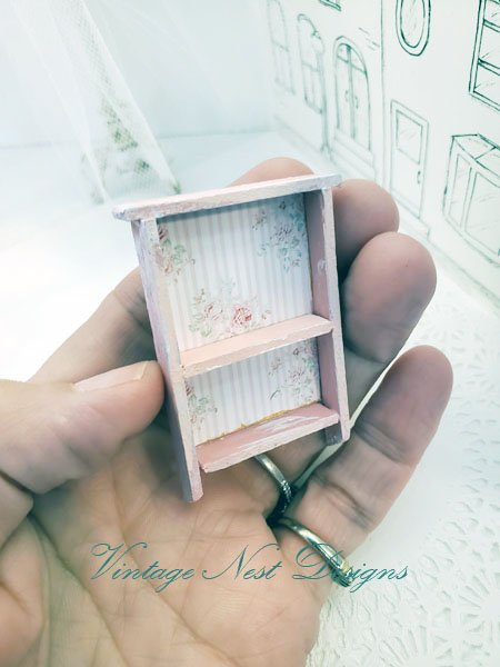 Cabinet Shelf No.106 Dollhouse Miniature Handmade image 3