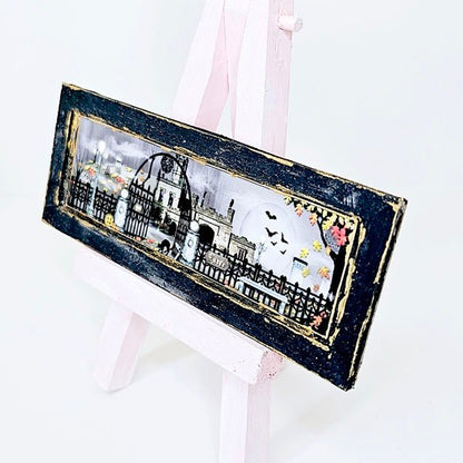 Spooky Nights No.1:1 Dollhouse Miniature Handmade Wooden Framed Miniature image 6