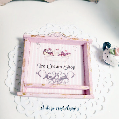 Shelf No.67 Ice Cream Shop Dollhouse Miniature Handmade image 2