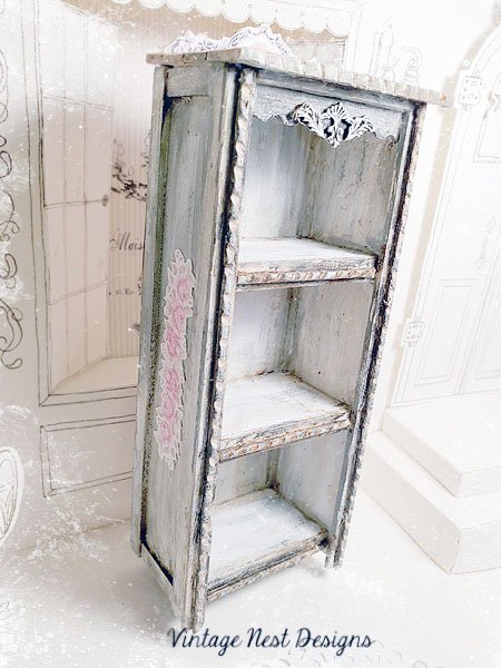 Old Heirloom Cabinet No.63 Dollhouse Miniature Handmade image 8