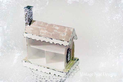 Putz Pink House No.7 Handmade Miniature image 2