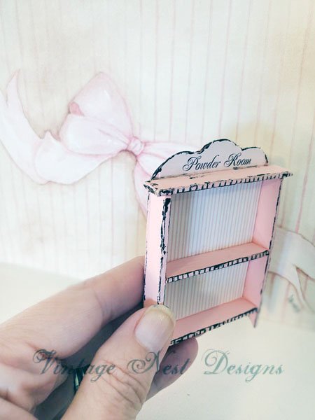Cabinet Shelf No.93 Dollhouse Miniature Handmade image 4