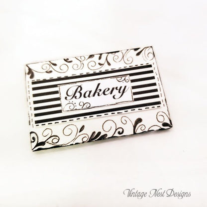 Bakery Sign No.4 Dollhouse Miniature Handmade image 2
