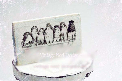 Bird Nest No.16:1 Dollhouse Miniature Handmade Wooden Framed Art image 0