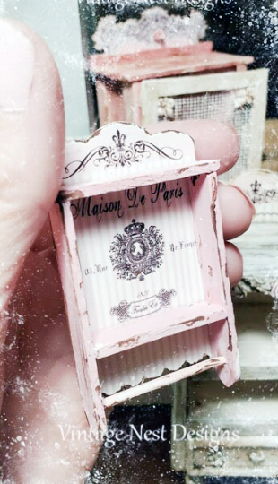 Cabinet Shelf No.56 Dollhouse Miniature Handmade image 2