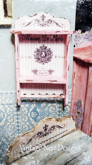 Cabinet Shelf No.56 Dollhouse Miniature Handmade image 5