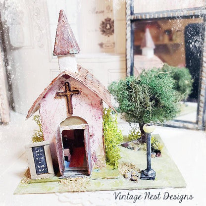 Church House No.5 Handmade Miniature image 0