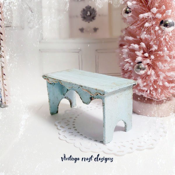 Bench No.7 Dollhouse Miniature Handmade image 3