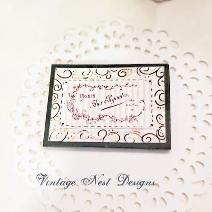 Sign No.20 Dollhouse Miniature Handmade Art image 4