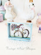Roses & Bicycle No.1:1 Dollhouse Miniature Handmade image 0