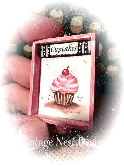 Cupcake 38 Dollhouse Miniature Handmade image 1