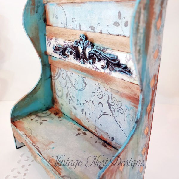 Bench No.25 Boho Style Dollhouse Miniature Handmade image 2