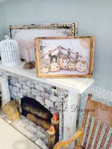 Halloween Pumpkins No.6:3 Dollhouse Miniature Handmade image 1