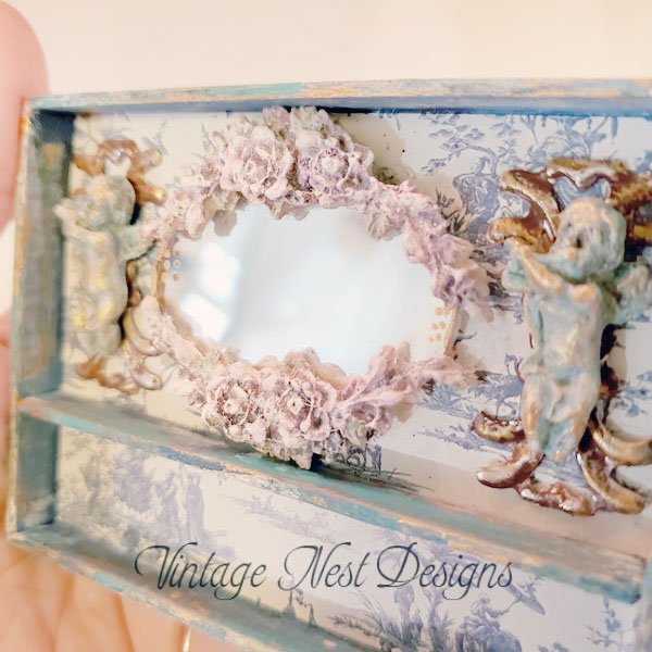 Cabinet Shelf No.75 Dollhouse Miniature Handmade image 3