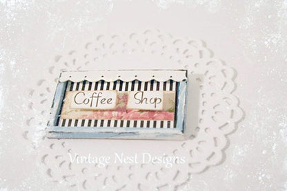 Coffee Sign No.1 Dollhouse Miniature Handmade image 3