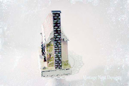 Putz Pink House No.7 Handmade Miniature image 7