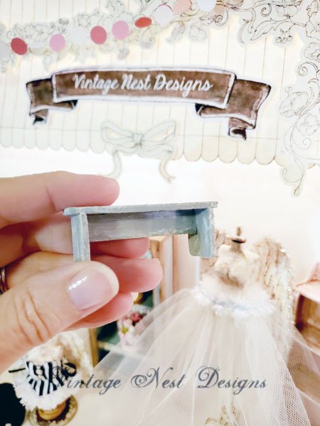 Bench No.10 Dollhouse Miniature Handmade image 2