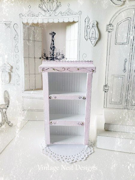 Cabinet No.37 Dollhouse Miniature Handmade Diorama Room Shadow Box image 0