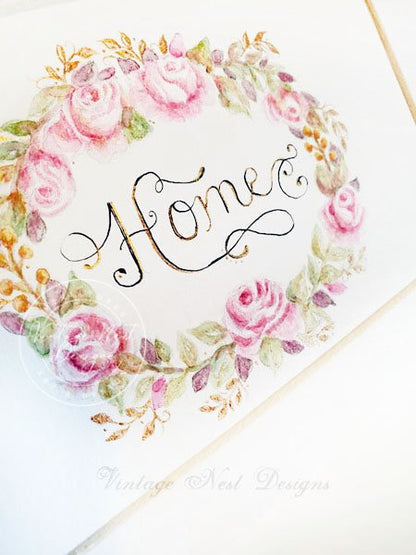 Flowers Home No.1 Original Watercolor Painting image 4