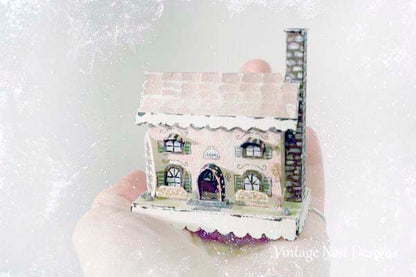 Putz Pink House No.7 Handmade Miniature image 5