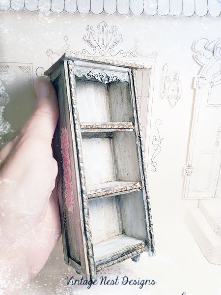 Old Heirloom Cabinet No.63 Dollhouse Miniature Handmade image 1