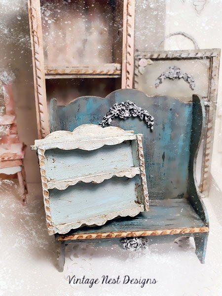 Shelf No.64 Dollhouse Miniature Handmade image 1