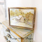 Cabin in the Woods No.1:1 Dollhouse Miniature Handmade Wooden Framed Art image 0