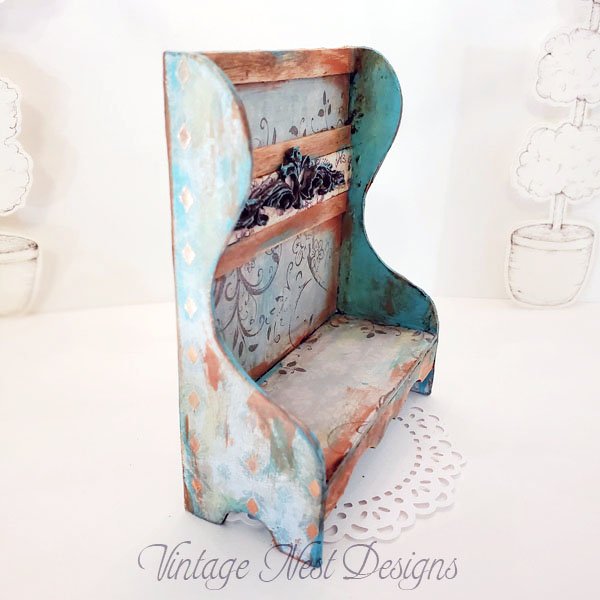 Bench No.25 Boho Style Dollhouse Miniature Handmade image 1