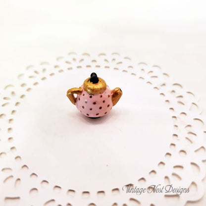 Tea Pot No.3 Dollhouse Miniature Handmade image 0