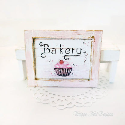 Bakery Sign No.1:3 Dollhouse Miniature Handmade image 4